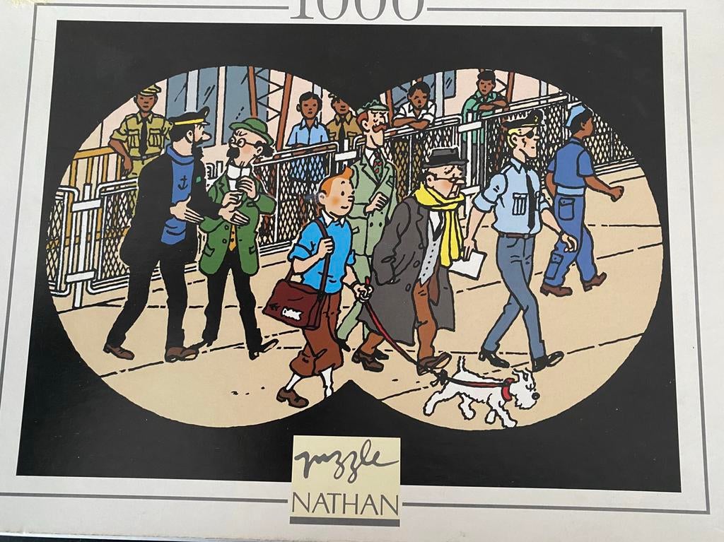 Puzzle Tintin 1000 pièces, Collections, Enlèvement ou Envoi, Tintin, Utilisé, Livre ou Jeu