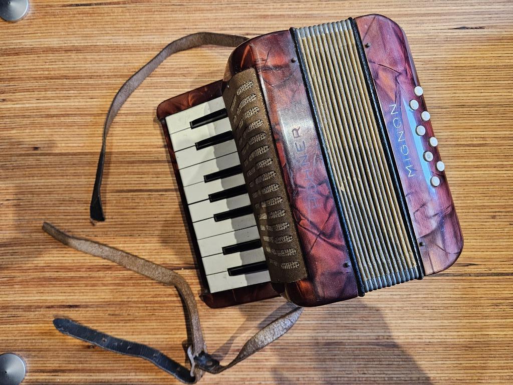 ACORDEON HOHNER MINI, Musique & Instruments, Accordéons, Enlèvement ou Envoi, Avec bretelles, Utilisé, Hohner