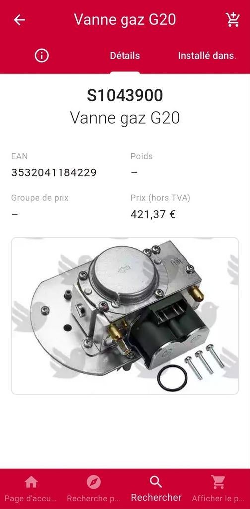 Vanne Gaz G20 Bulex Thermomax neuve., Enlèvement ou Envoi, Neuf