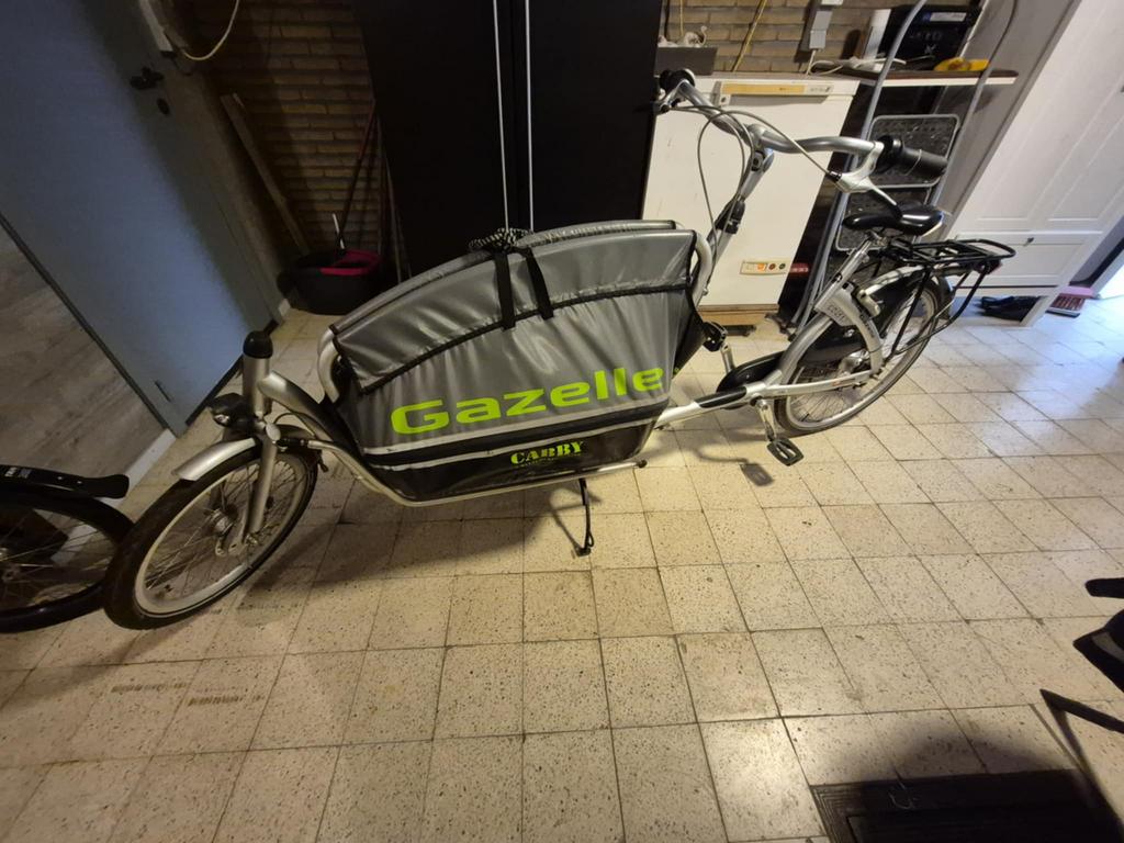 Bakfiets Gazelle cabby, Fietsen en Brommers, Ophalen, Gebruikt, Gazelle, Opvouwbaar