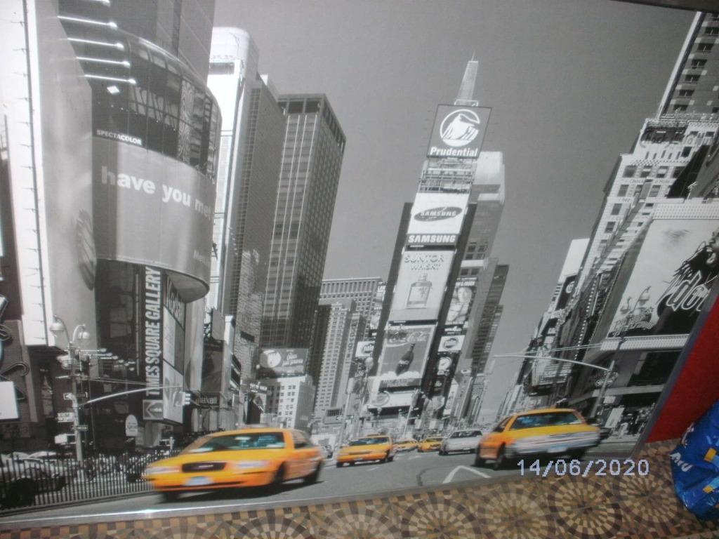 Garageverkoop Groot schilderij van New York City, Diversen, Rommelmarktspullen, Ophalen, Zo goed als nieuw
