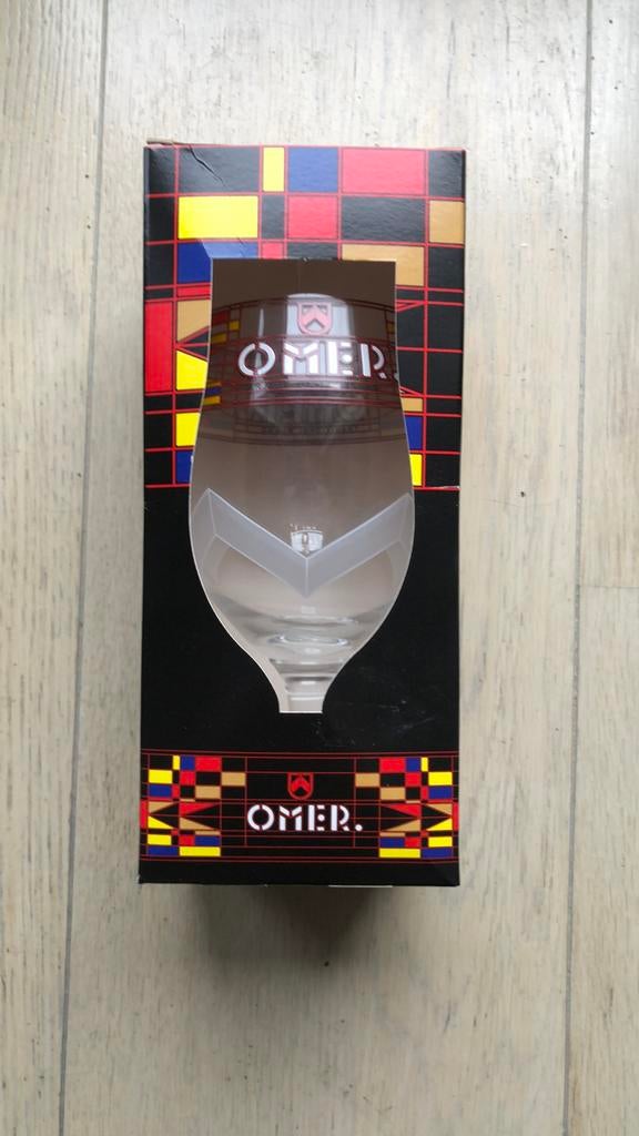Verre à bière Omer Kristof Kimpe., Collections, Enlèvement, Comme neuf, Verre à bière
