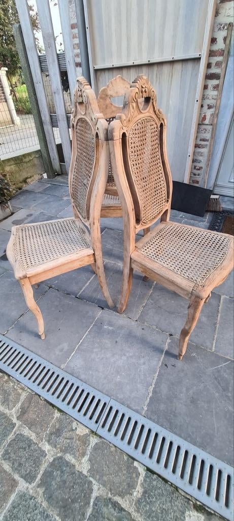 CHAISES EN ROSEAU NATUREL GRISÉ, de qualité supérieure ! 75€, Enlèvement