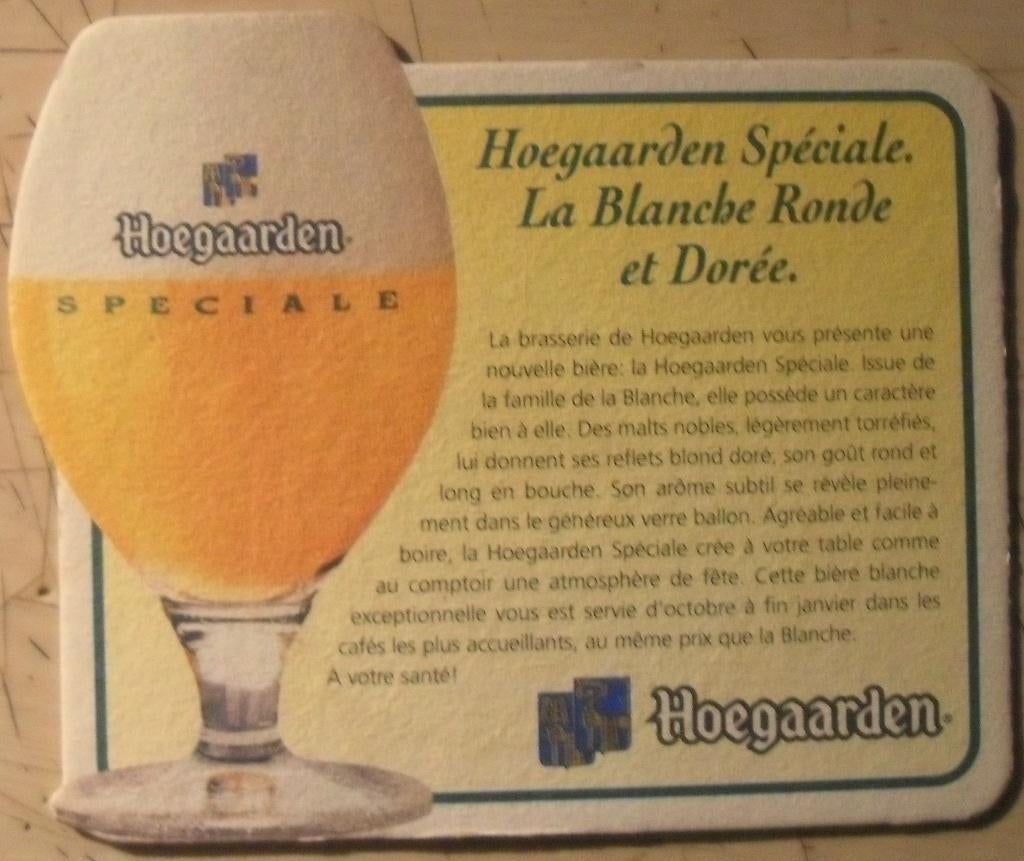 Sous-bock Hoegaarden, Collections, Marques de bière, Enlèvement ou Envoi, Sous-bock