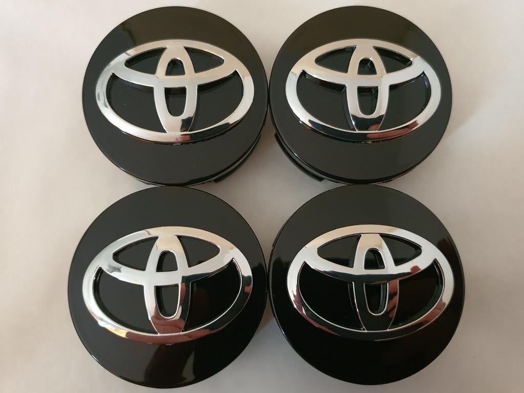 Toyota wieldoppen 62 mm 60 mm zwart of zilver, Ophalen of Verzenden, Nieuw