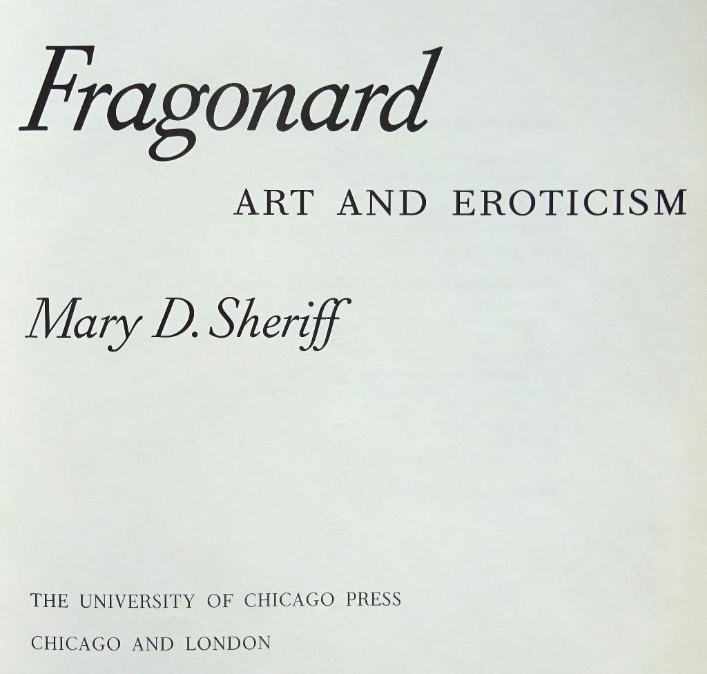 Fragonard, art and erotism, 1990 Chicago press, Enlèvement ou Envoi, Utilisé, Peinture et dessin