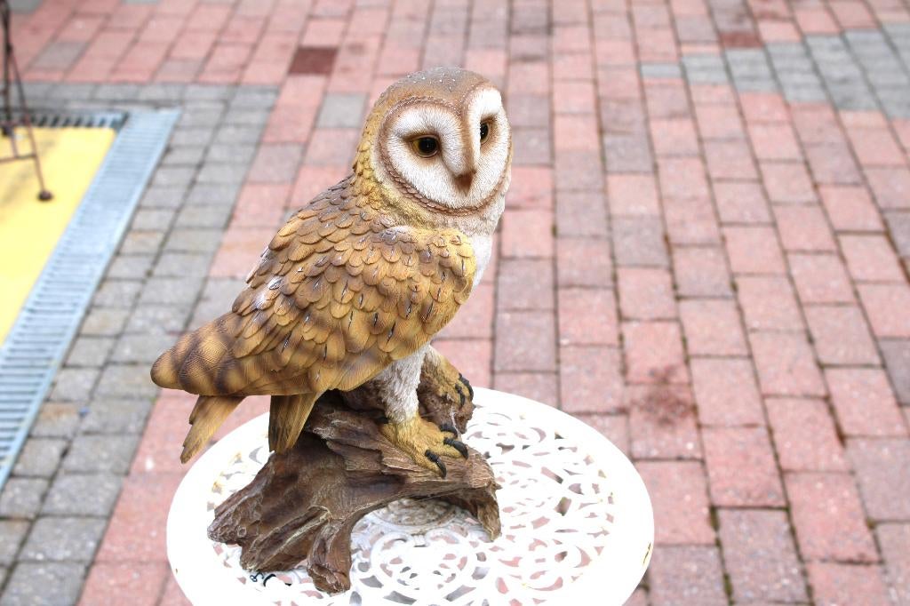Kerkuil op een stam, perfecte imitatie!, Ophalen of Verzenden, Nieuw, Kunststof, Dierenbeeld