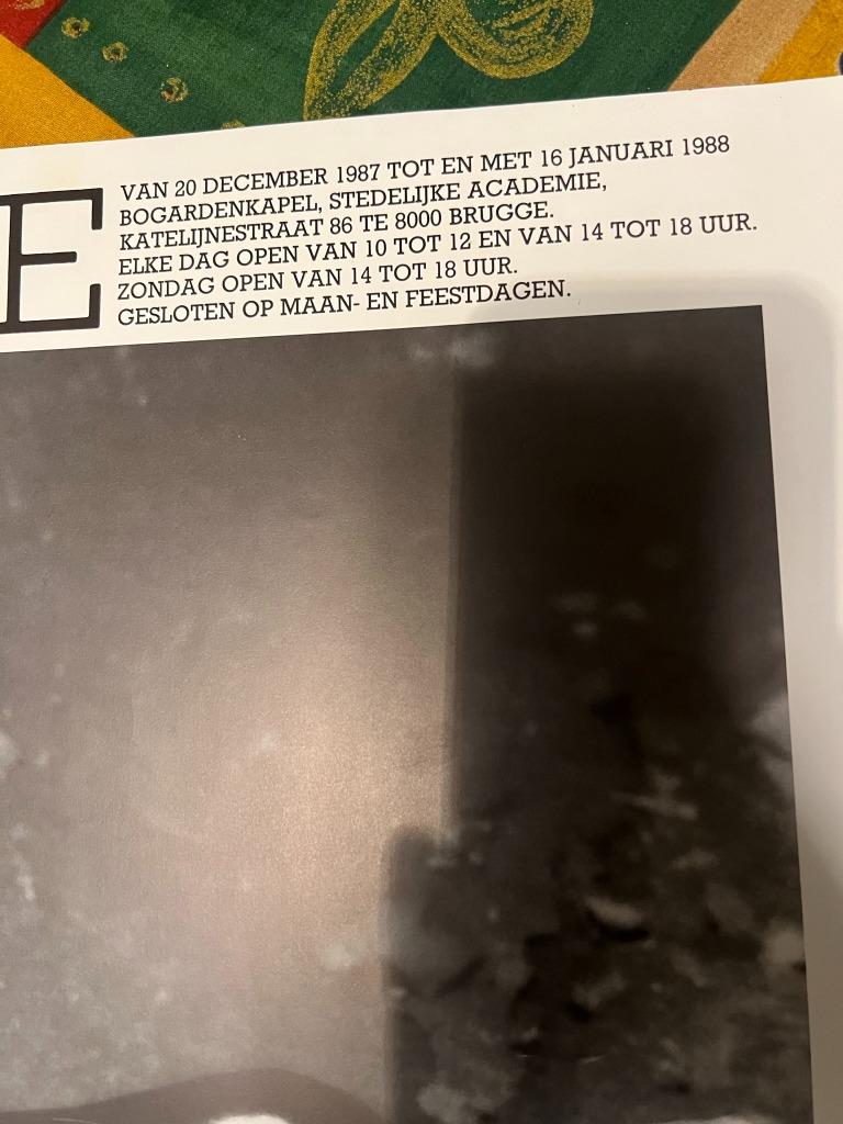 Vintage poster Greta Buysse - Fotografie *Bogardekapel 1988*, Deurposter of groter, Ophalen of Verzenden, Overige onderwerpen