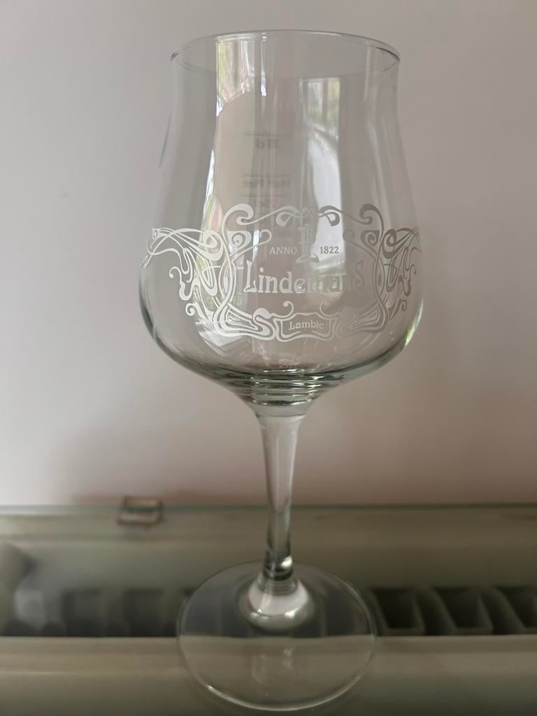 Bierglas Lindemans Lambic max 33cl, Verzamelen, Glas en Drinkglazen, Ophalen, Zo goed als nieuw