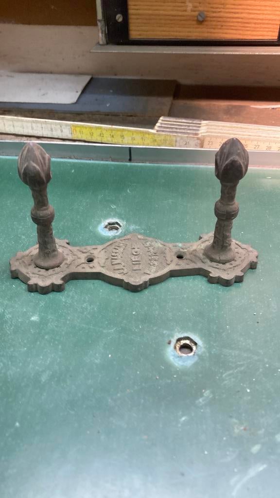 Antieke Messing/koper verticale deurgreep!, Antiek en Kunst, Ophalen, Koper