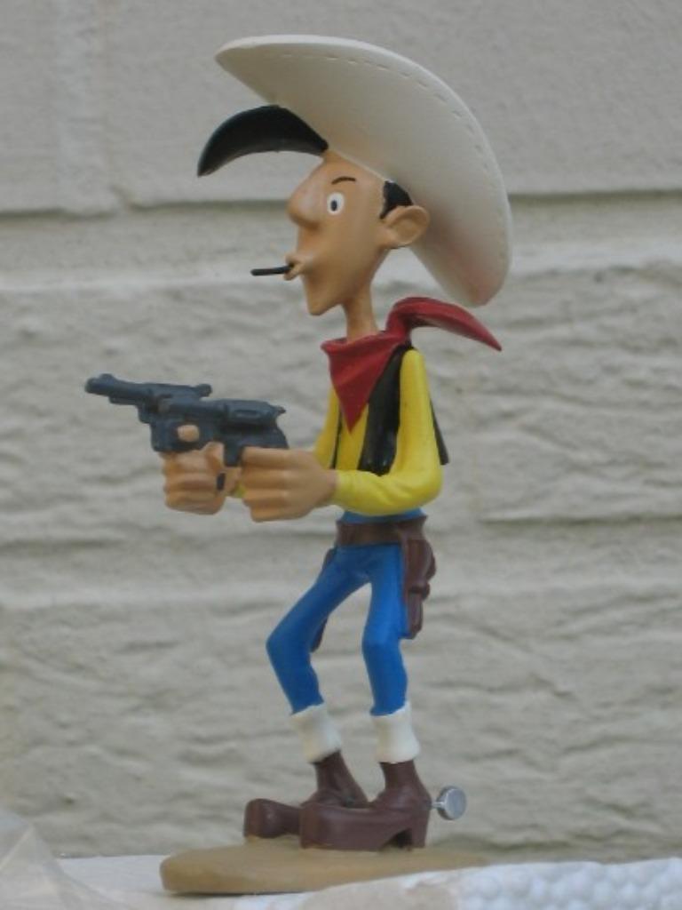 Lucky Luke figurine originale Marie Leblon 2003, Envoi, Comme neuf, Autres types
