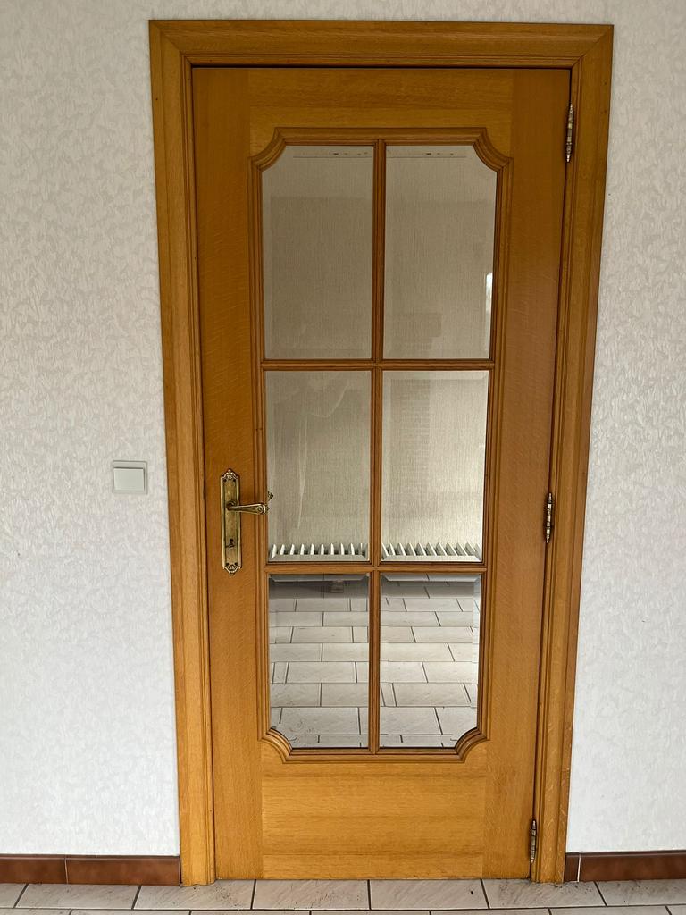 Te koop: Binnendeur (eik), Ophalen, Gebruikt, 80 tot 100 cm, Binnendeur