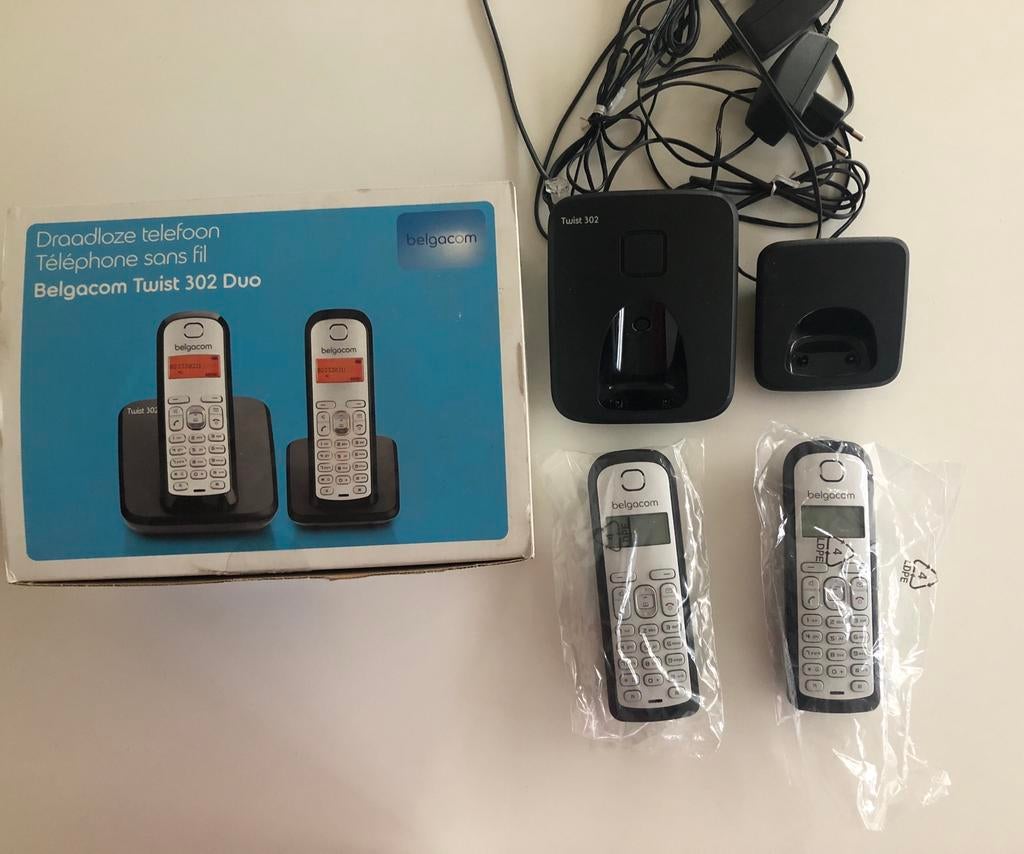 Téléphones sans fil Twist 302 duo, Télécoms, Téléphones fixes | Combinés & sans fil, Comme neuf, 2 combinés