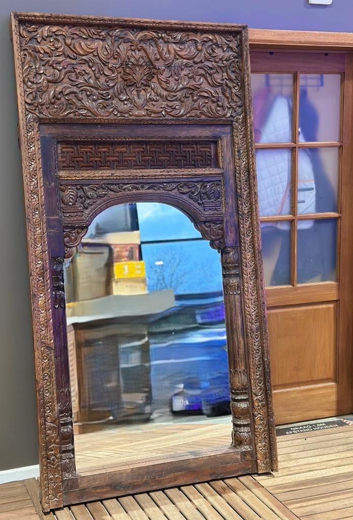 Décoration murale coloniale avec panneau miroir, Enlèvement