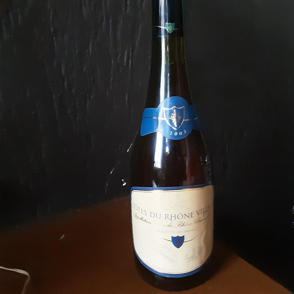 Côtes du Rhône 2005 (=20 ans), Collections, Pleine, Comme neuf, Enlèvement, Vin rouge