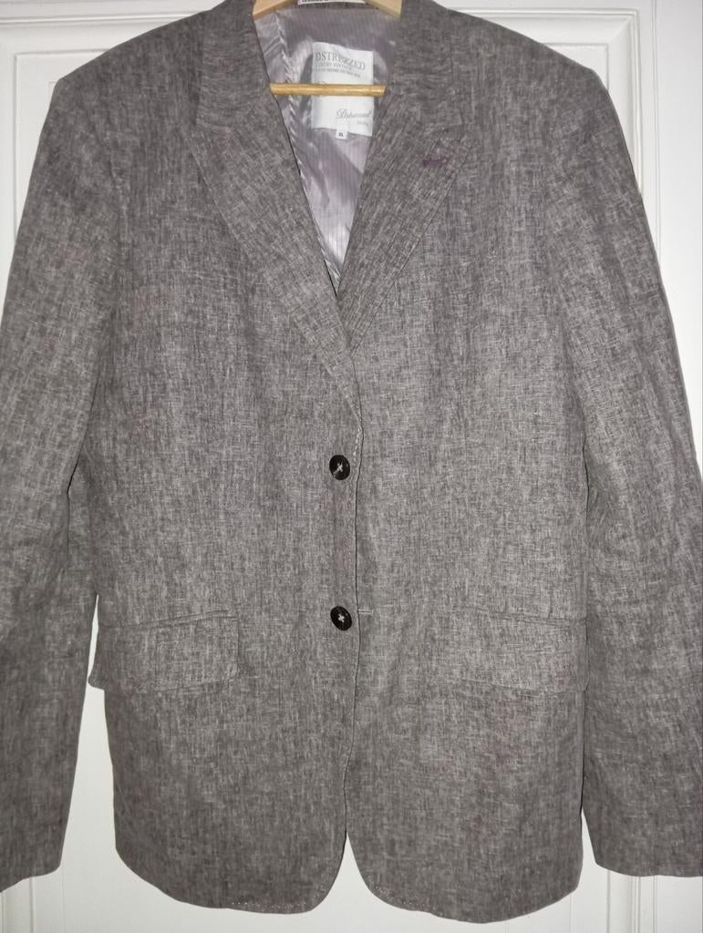 Destrezzed - luxury vintage - blazer in cotton + linen, XL, Kleding | Heren, Kostuums en vesten, Ophalen of Verzenden