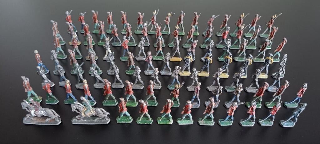 Soldats miniatures en métal vintage., Enlèvement ou Envoi