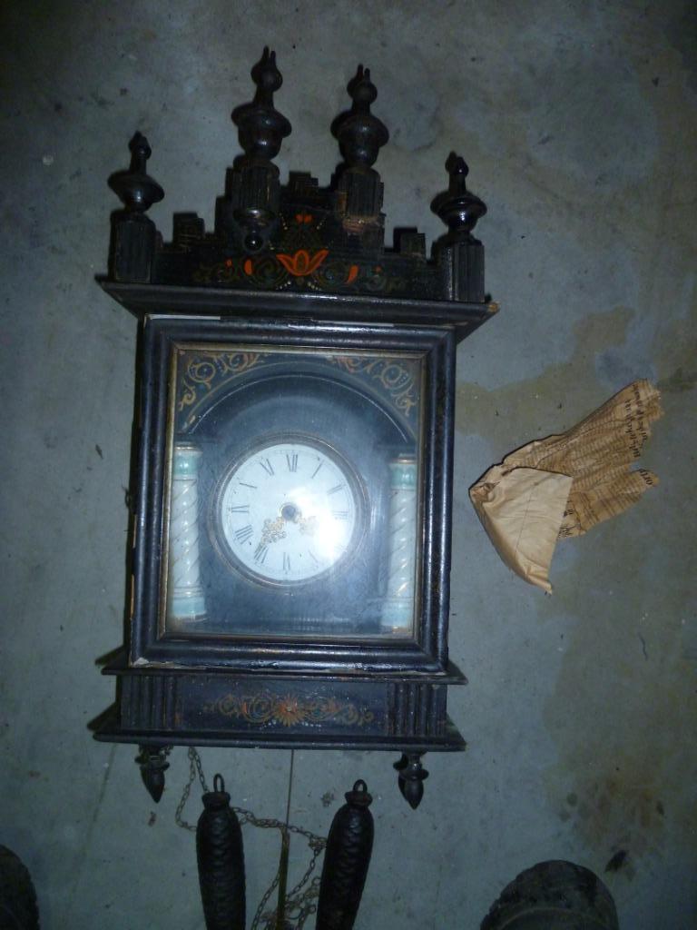 ANTIEKE HANGKLOK, Ophalen of Verzenden