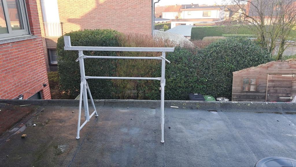 Gegalvaniseerde schragen - nieuw, Doe-het-zelf en Bouw, Werkbanken, Ophalen