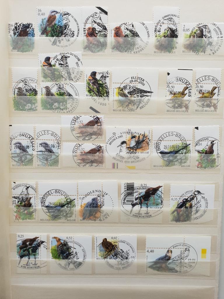 Lot vogels André Buzin met eerste-dag-afstempeling, Affranchi, Oblitération 1er jour, Envoi, Autre