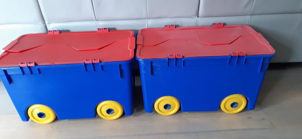 2 speelgoedbakken op wielen 10€/st, Ophalen of Verzenden, Zo goed als nieuw
