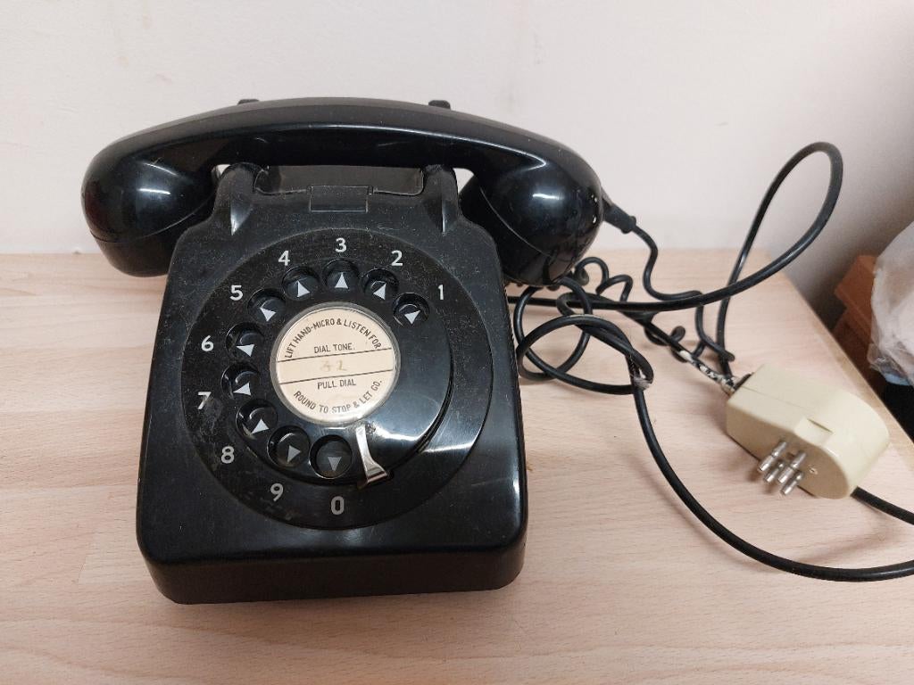 Téléphone vintage, Ophalen of Verzenden, Gebruikt, Met draaischijf