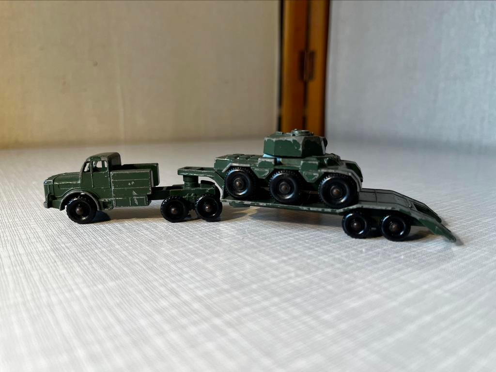 Thorneycroft Antar + Transporteur 50 tonnes, Enlèvement ou Envoi, Autres types, Matchbox