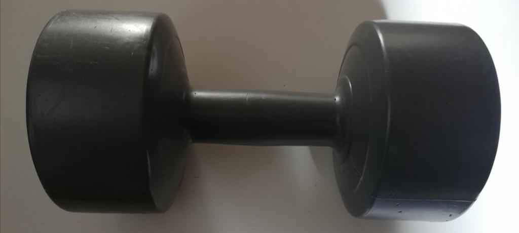 1 haltère Dunlop 4kgs, Enlèvement ou Envoi, Utilisé, Bras, Haltère