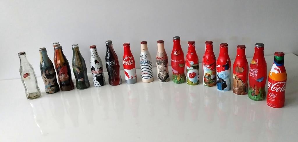 lot de 17 bouteilles Coca-Cola anciennes, Enlèvement ou Envoi