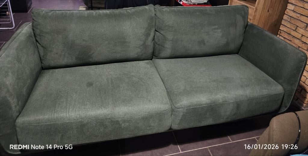 Canapé vert 2008886, Maison & Meubles, Enlèvement