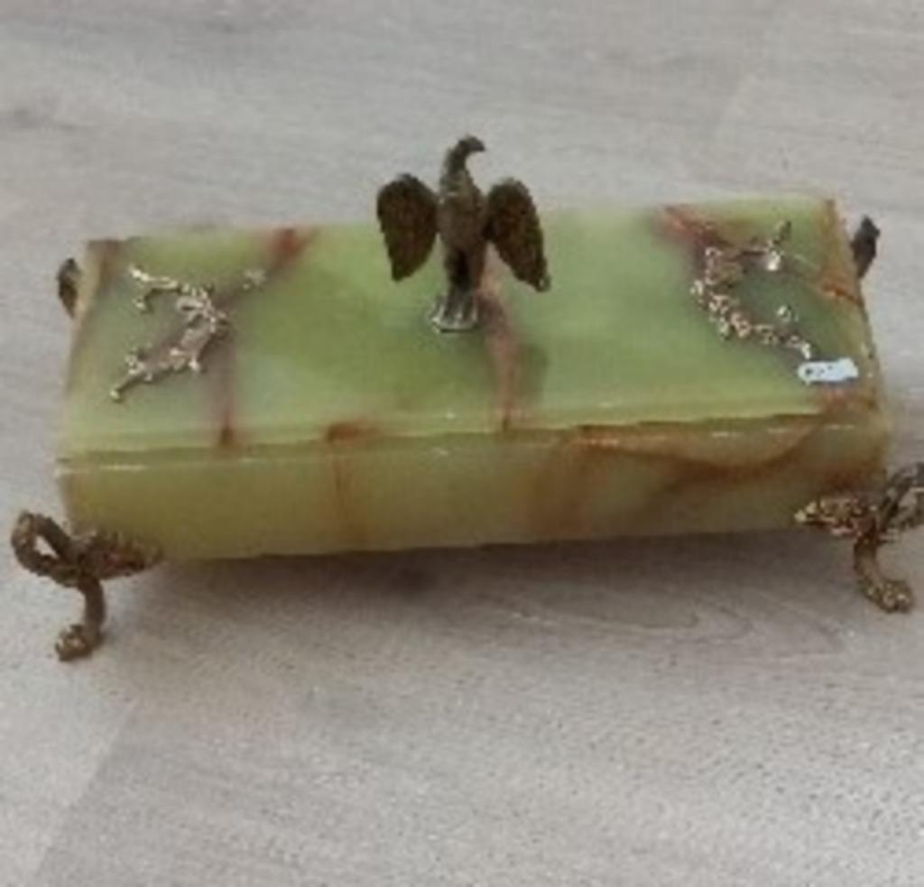 Coffre à bijoux en onyx, Maison & Meubles, Enlèvement, Comme neuf