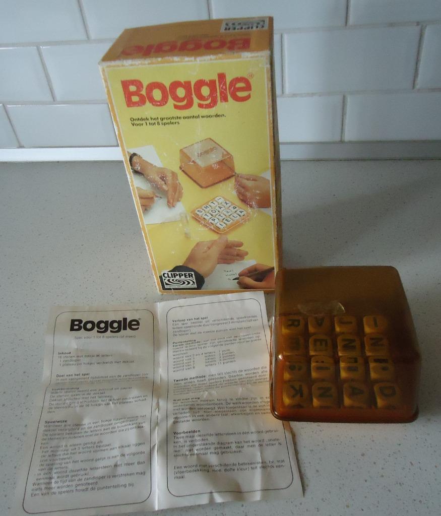 Vintage "BOGGLE" van Clipper in Goede Staat., Hobby en Vrije tijd, Een of twee spelers, Ophalen of Verzenden, Gebruikt, Clipper