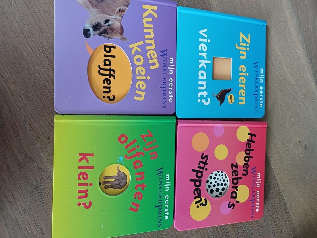 4 leerrijke boekjes, Ophalen, Zo goed als nieuw