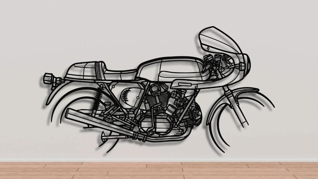 Ducati SS Silhouette métal noir, Motos, Enlèvement ou Envoi, Utilisé