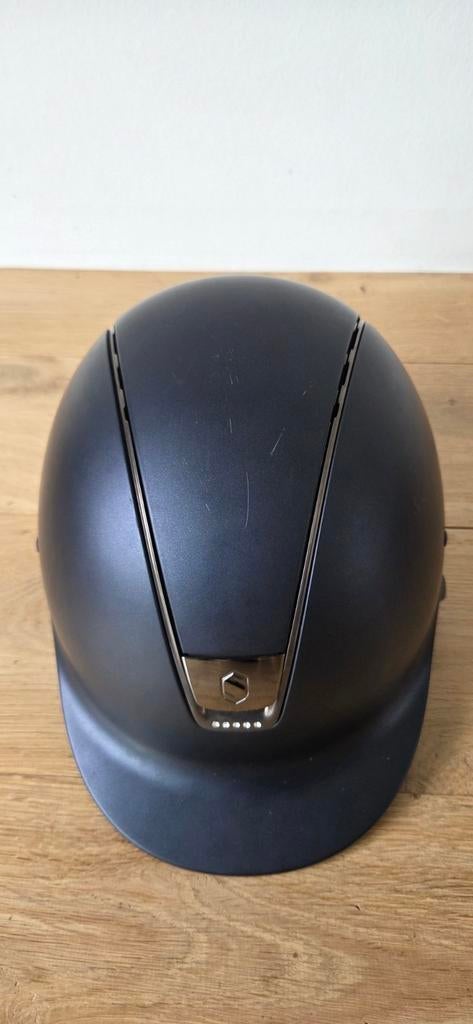 Casque d'équitation bleu foncé mat de Samshield avec cristal, Enlèvement ou Envoi, Comme neuf