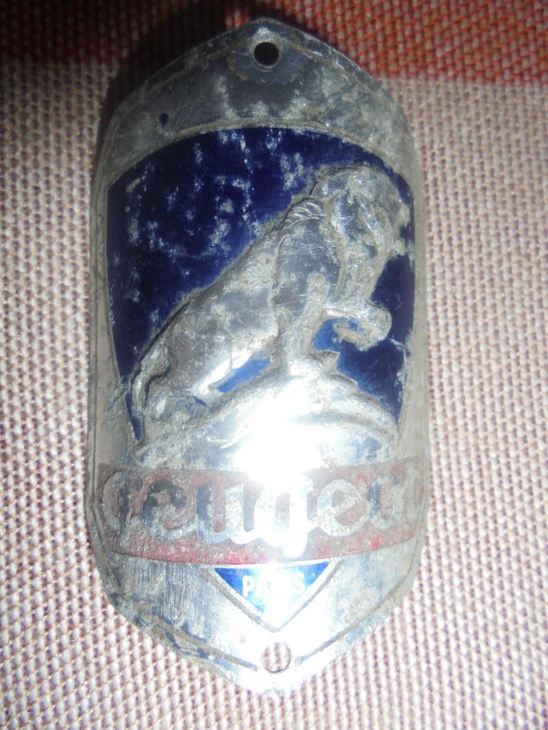 kopmerk peugeot paris balhoofdplaatje plaque velo vintage, Antiek en Kunst, Ophalen of Verzenden