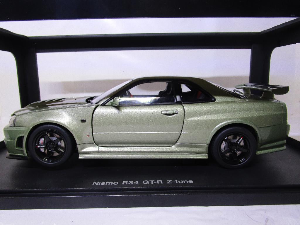 autoart 1:18 nissan r34 gt-r z-tune millenium jade, Enlèvement ou Envoi, Comme neuf, Voiture, Autoart
