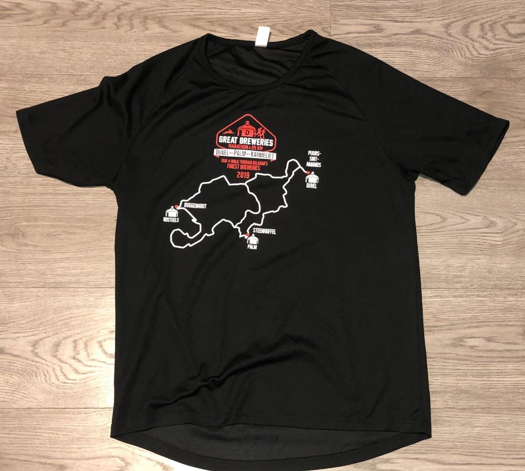 T-shirt Great Breweries Marathon Devil Palm Brushes 2019, Enlèvement ou Envoi, Duvel