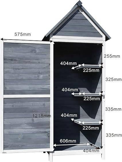 Tuinkast van hout | Grijs | Schuur | GRATIS LEVERING, Tuin en Terras, Bergingen en Tuinkasten, -, Verzenden, -, Overige typen