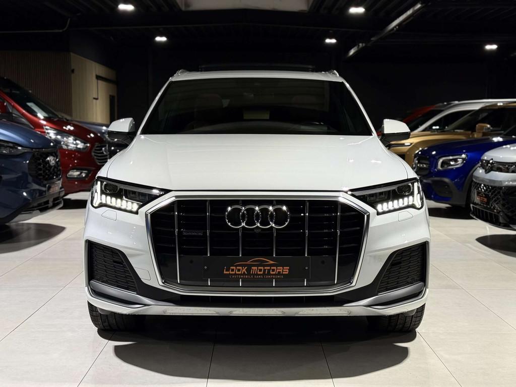 Audi Q7 50 TDi Quattro S line 286cv 7 PLACES AIRMATIC PANO, Autos, Cuir, Achat, Euro 6, Entreprise