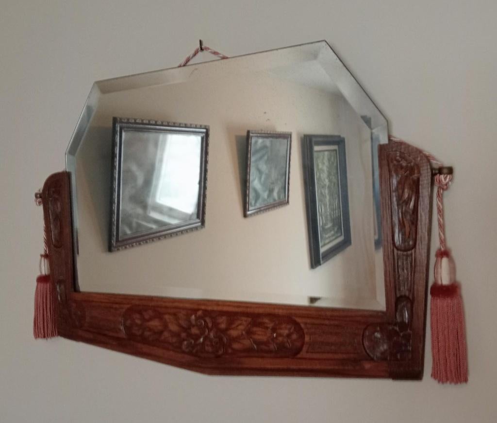 Miroir, Antiquités & Art, Enlèvement, Autres formes, 50 à 100 cm, Moins de 100 cm