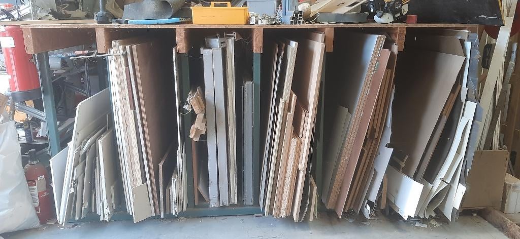 Platenrek met zoldering, Doe-het-zelf en Bouw, Ophalen, Gebruikt