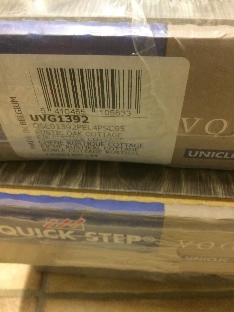 Quick Step laminaat cottage 1392, nieuwst.+onderlaag, Maison & Meubles, Enlèvement, Comme neuf, 10 à 25 m², Aggloméré