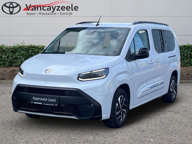 Toyota ProAce City Verso LWB Family 7pl+cam+gps+sens V+A+das, Auto's, Toyota, Monovolume, ProAce, Wit, 130 pk