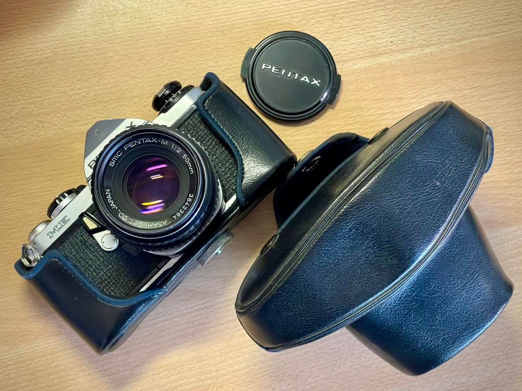 PENTAX ME - met SMC PENTAX -M 1:2 50mm, Ophalen of Verzenden, Zo goed als nieuw, Spiegelreflex, Pentax