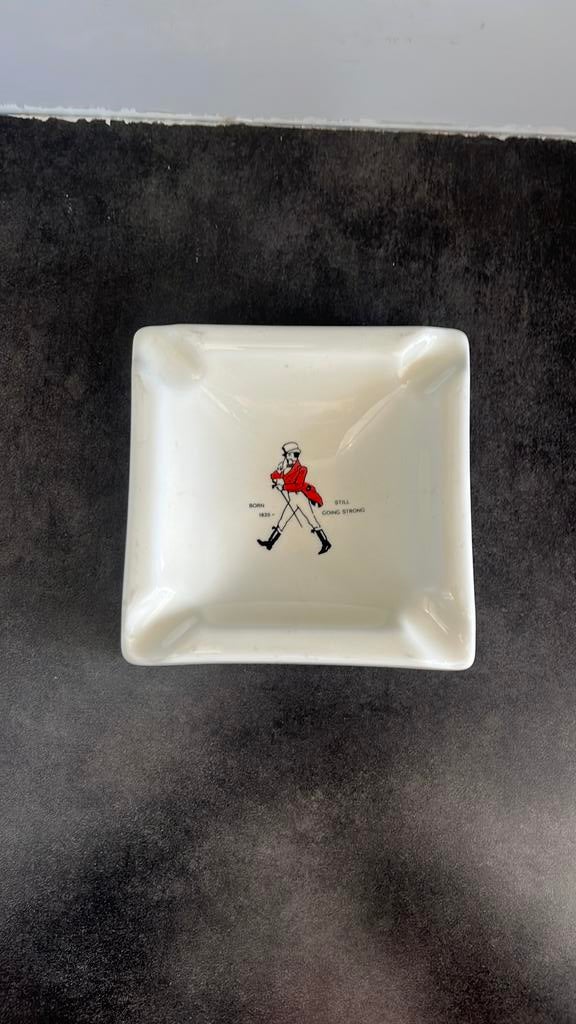 Vintage asbak Johnnie Walker / vide poche, Verzenden, Gebruikt, Gebruiksvoorwerp
