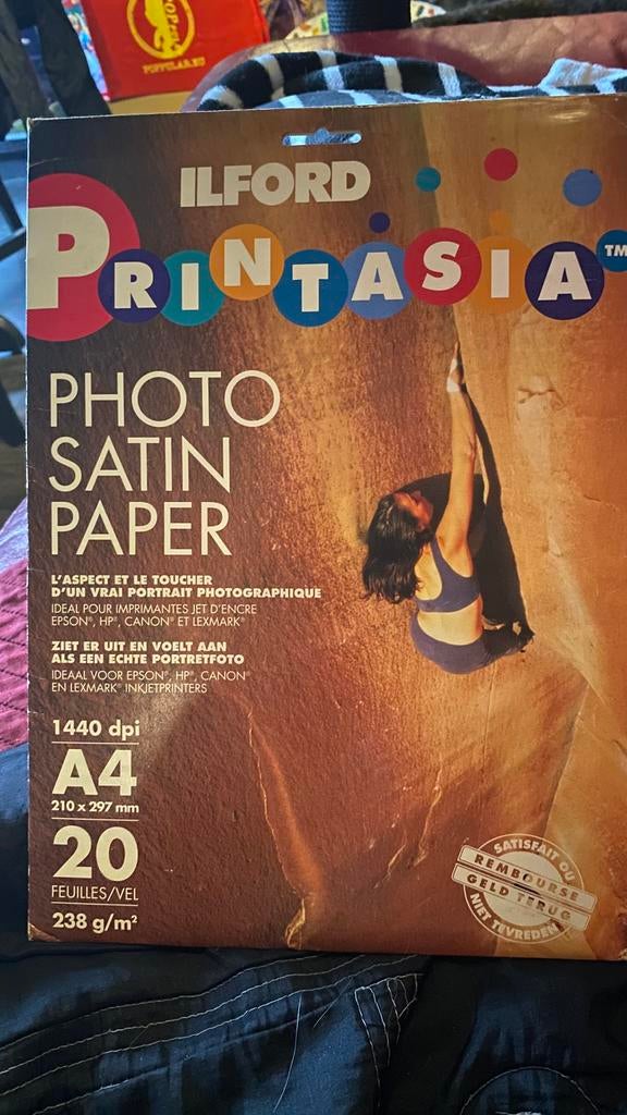 5 vellen satijn fotopapier voor printer, Audio, Tv en Foto, Fotografie | Fotopapier, Ophalen, Nieuw