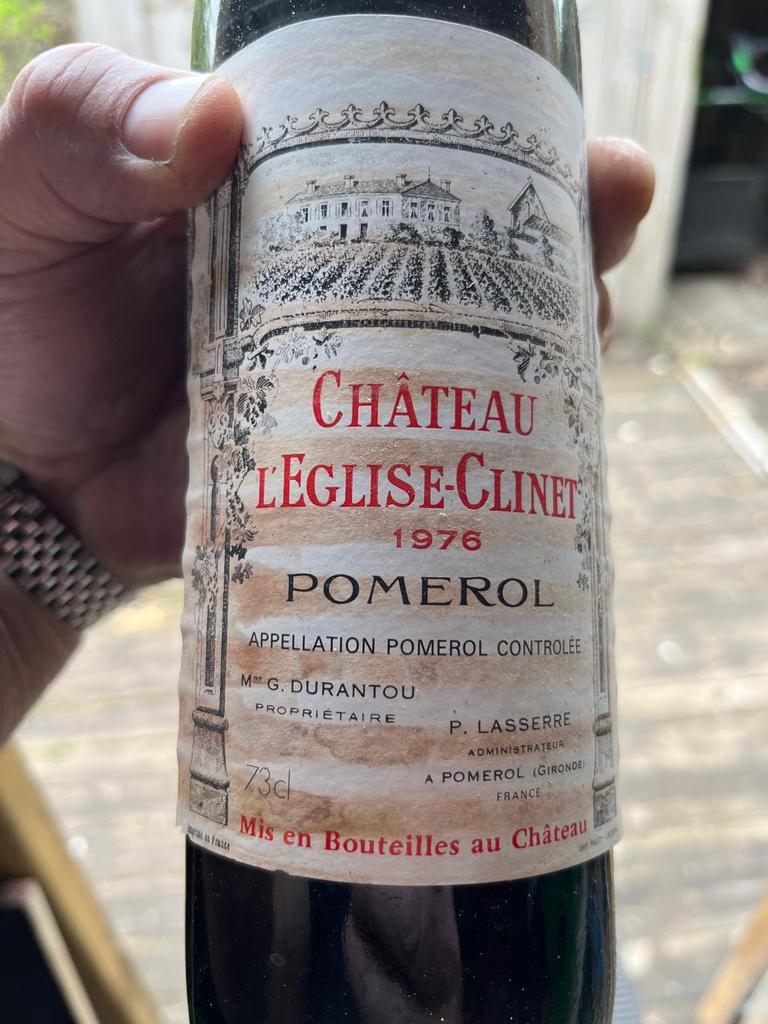 24 flessen Pomerol 1976, Verzamelen, Wijnen, Ophalen, Zo goed als nieuw, Rode wijn