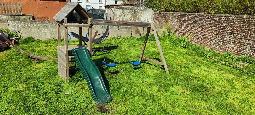 Portique, balançoires avec tour enfants, Enlèvement