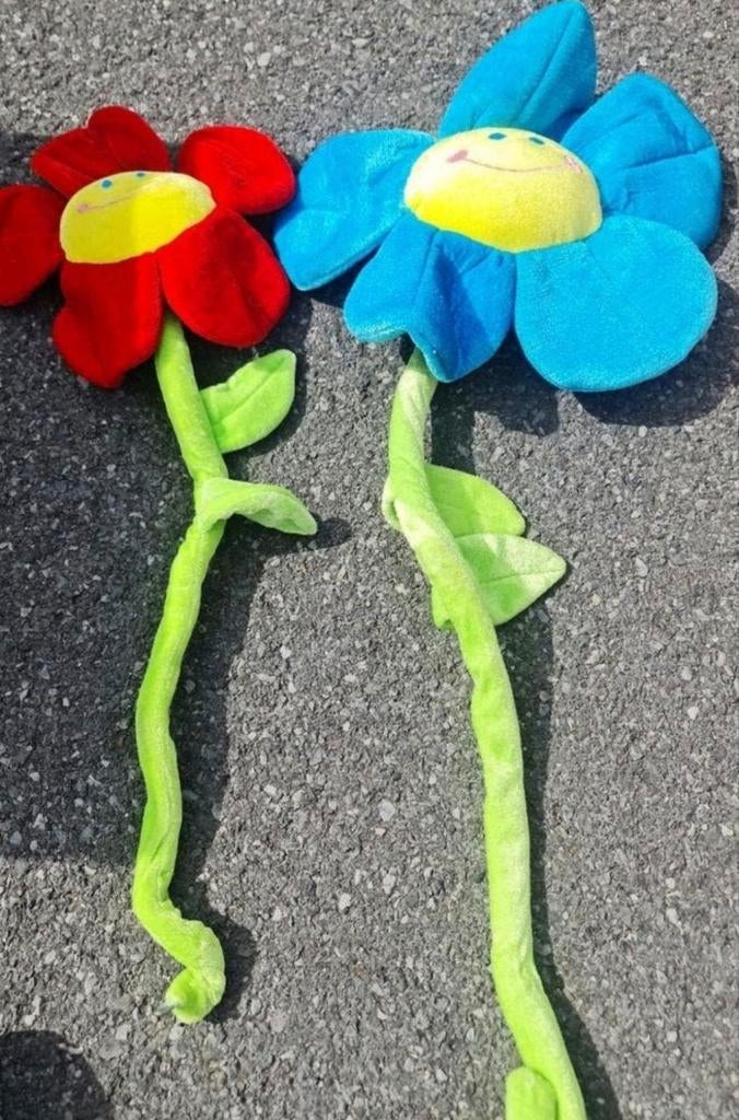 Bloemen  / schildpad in stof met ijzedrazd, Ophalen of Verzenden